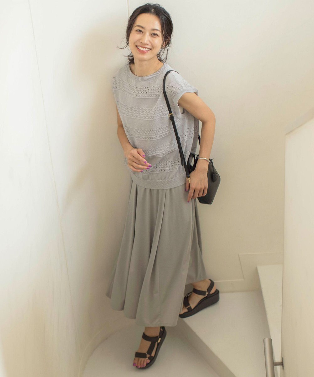 J.PRESS LADIES L 【洗える】PATTERN ニット ベスト 