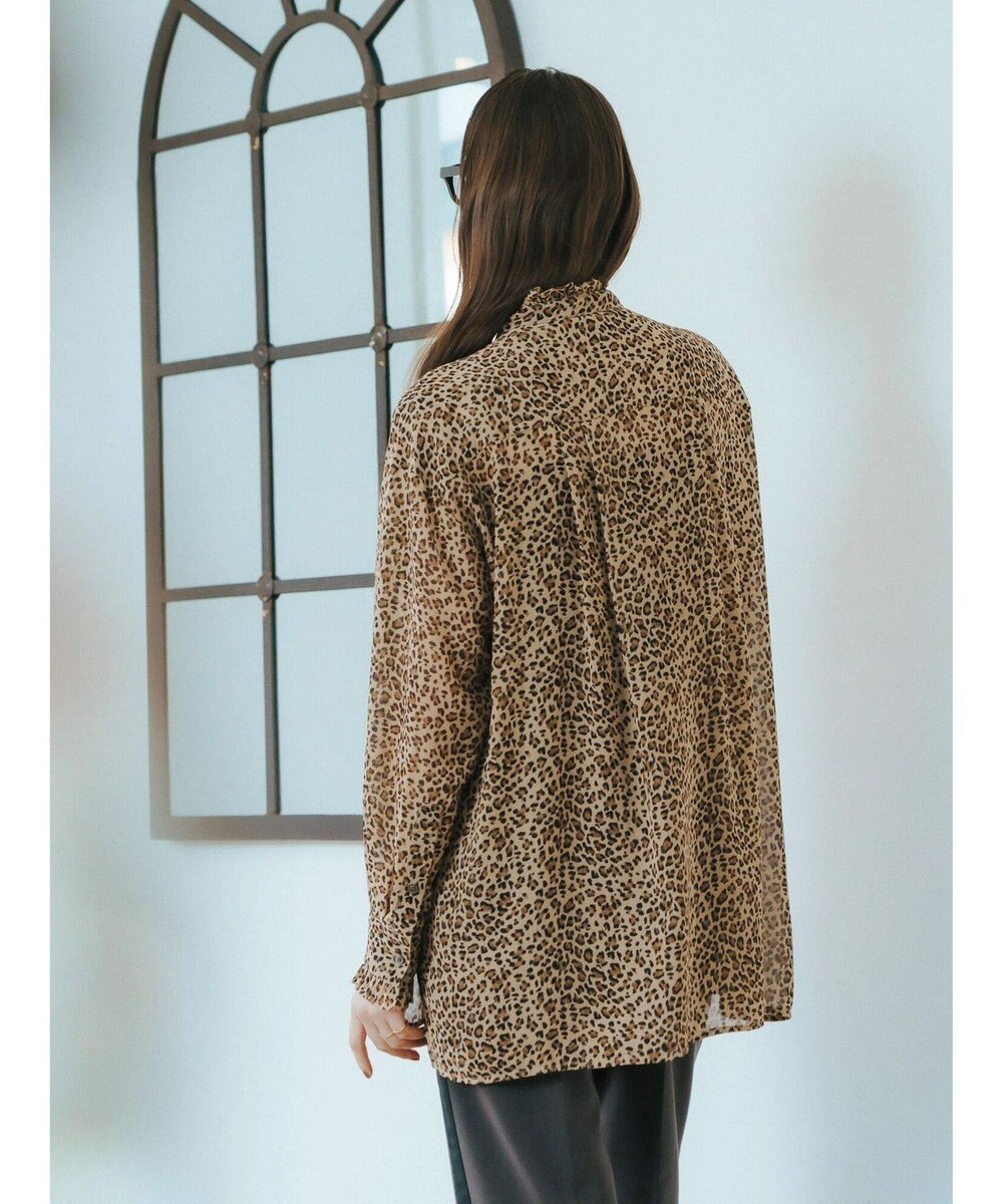 YECCA VECCA フリルデザインロングシャツ 