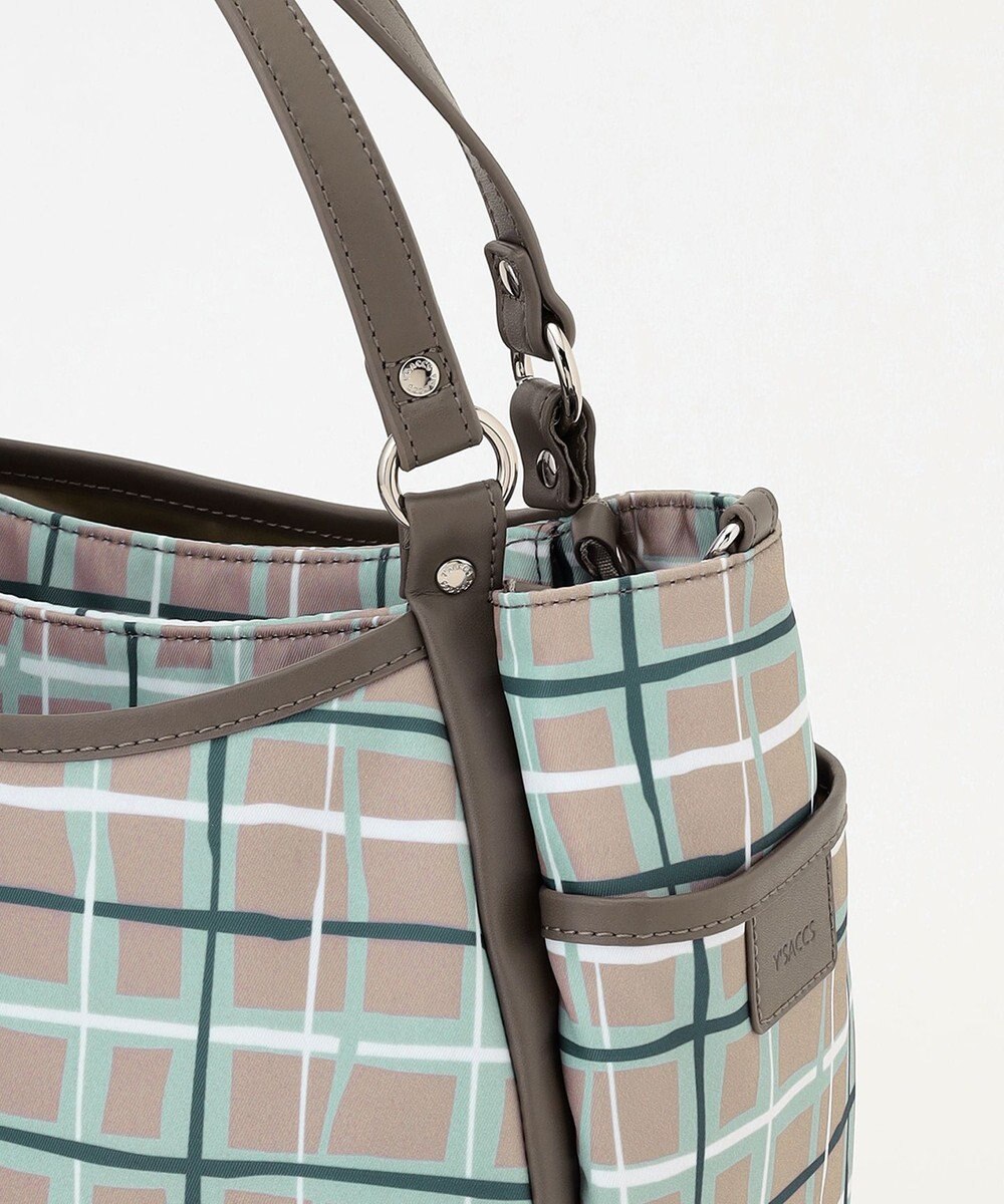 Y'SACCS ドローイングチェック2WAYミニトート 