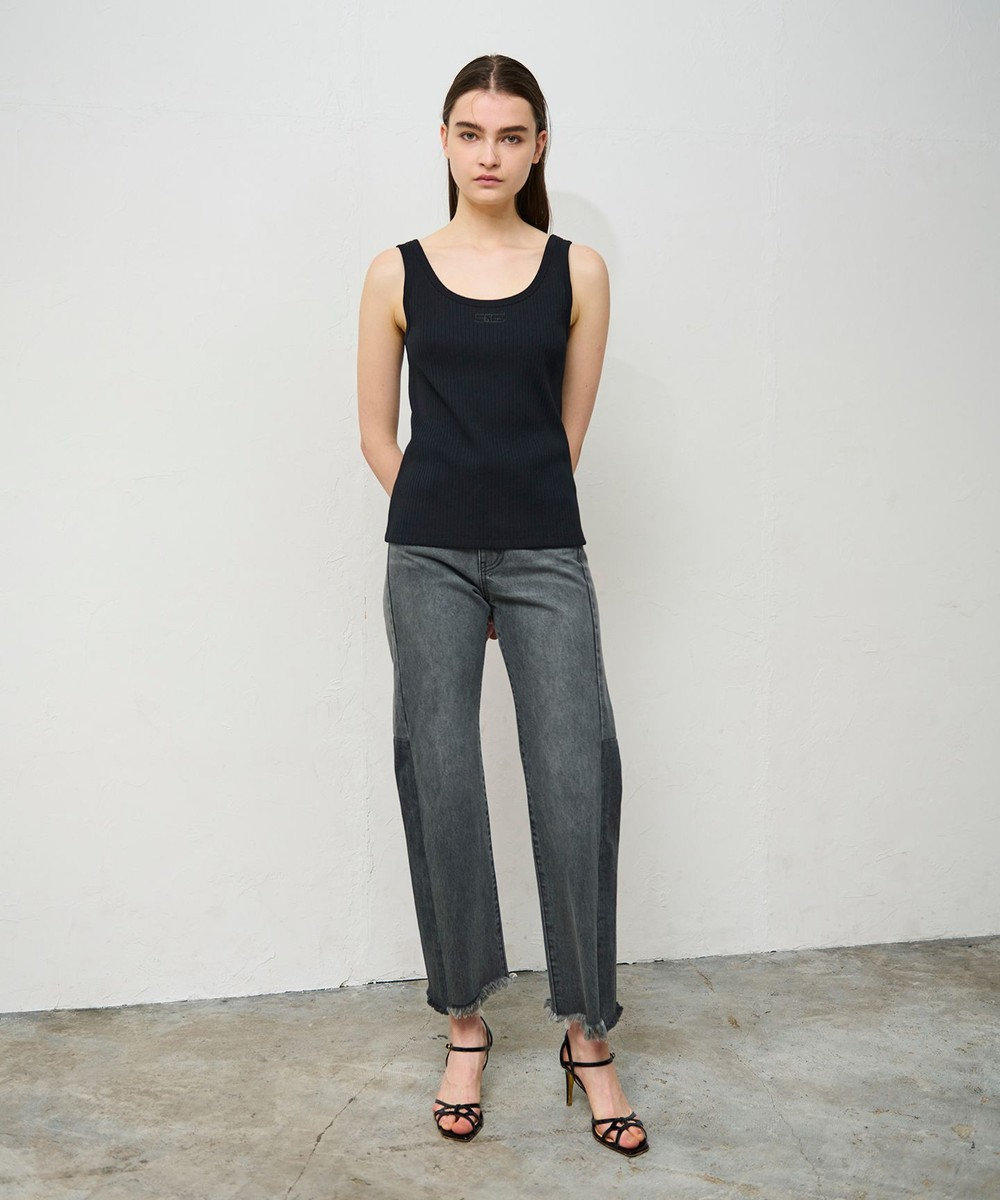 GRACE CONTINENTAL リブタンクトップ 