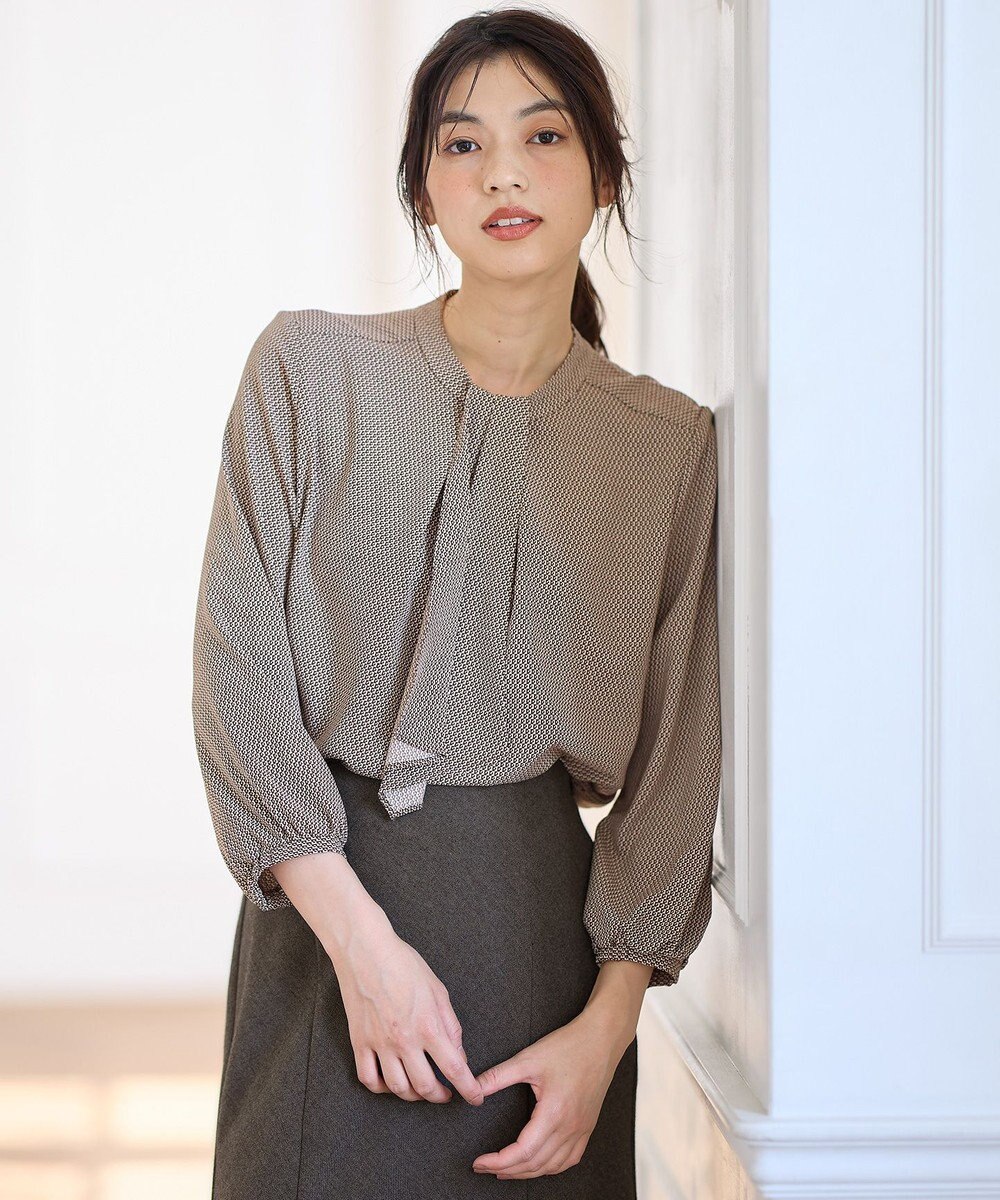 ANY 【洗濯機可】ボータイブラウス 