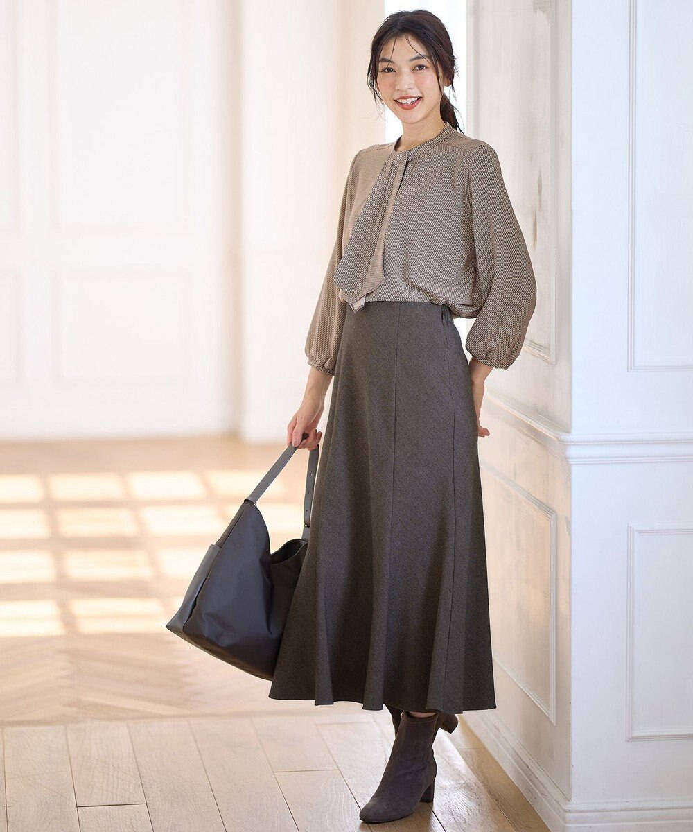 ANY 【洗濯機可】ボータイブラウス 