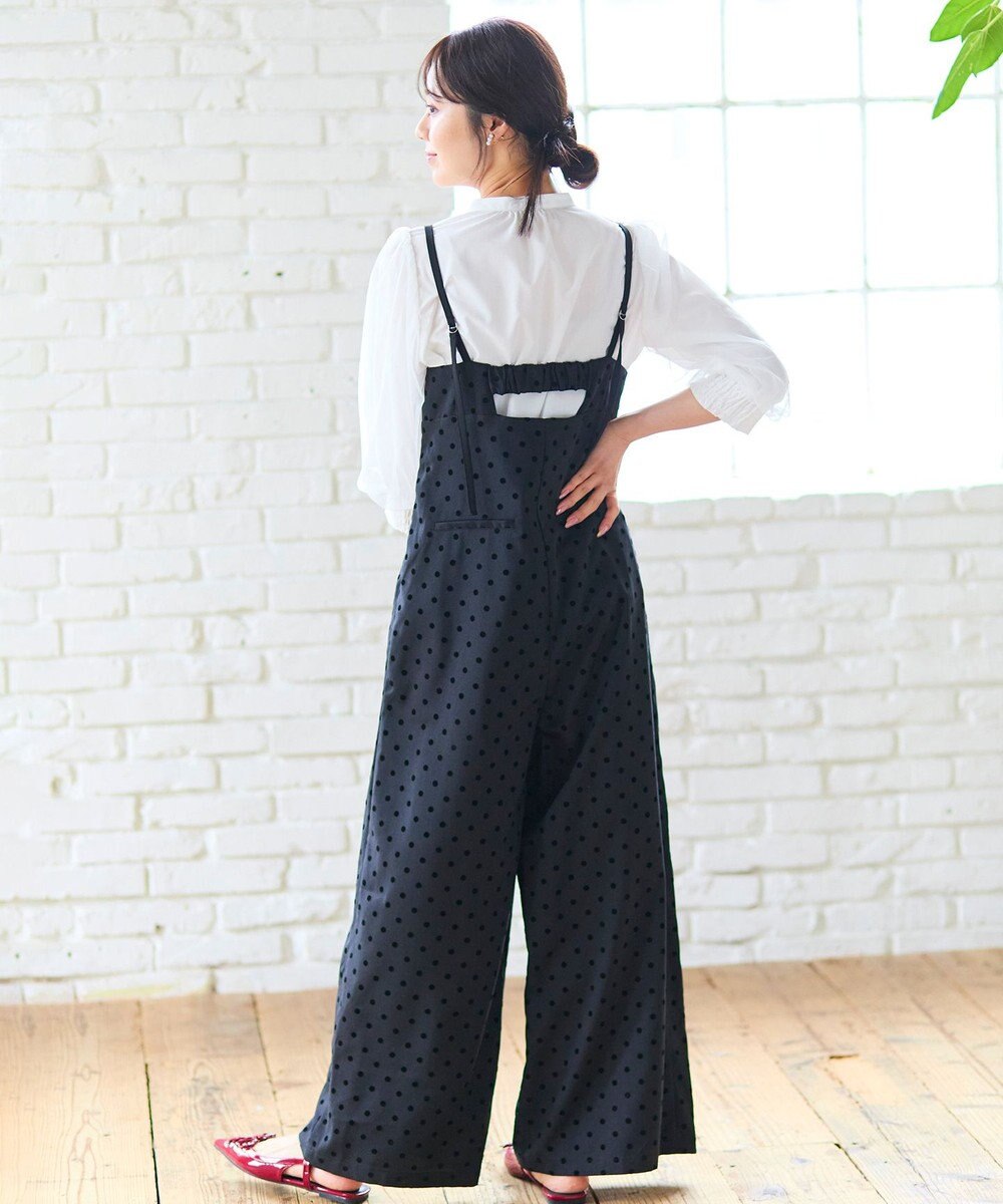 Feroux ドットフロッキー ロンパース 