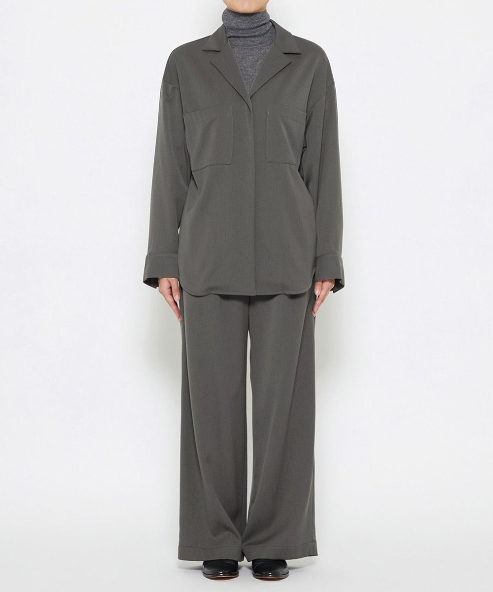 uncrave 【UNISEXあり】ギャバジン シャツ（uncrave WHITE） 