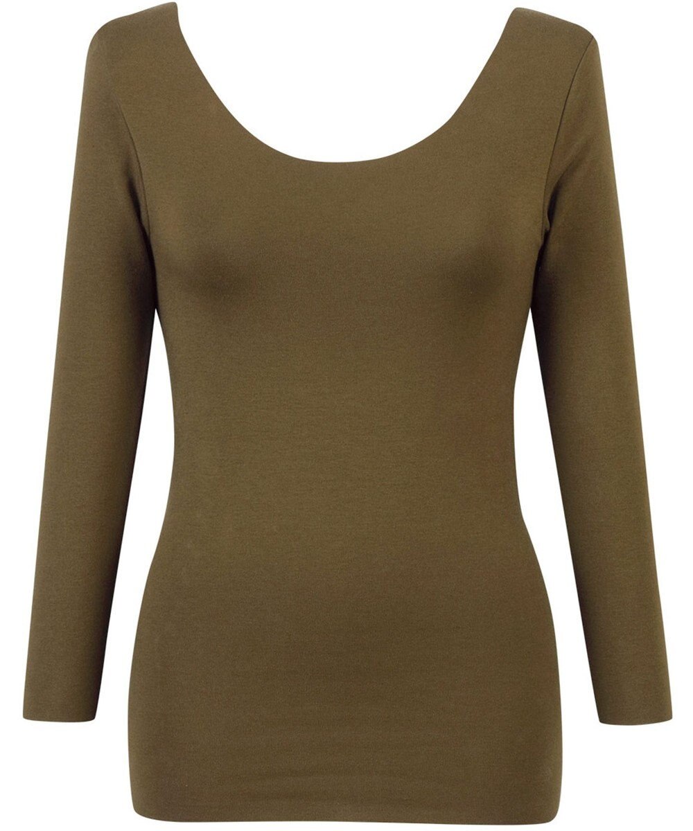 Wing あったかインナー 綿100％(肌側) アウターにひびきにくい ムレにくい 【綿の贅沢 ここちフラット】 8分袖 長袖 秋 冬 EL4872 ウイング／ワコール 