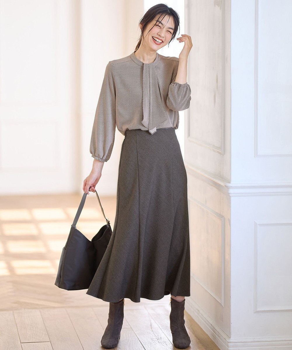 ANY 【洗濯機可】ボータイブラウス 