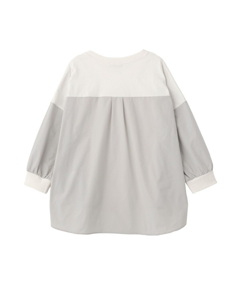 Green Parks ７分袖サイドシャーリングドッキングプルオーバ 