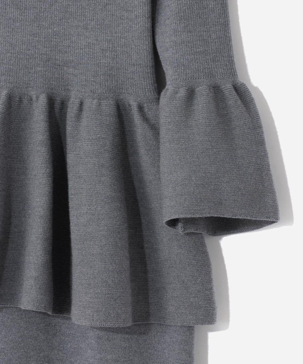 GRACE CONTINENTAL ペプラムニットワンピース 