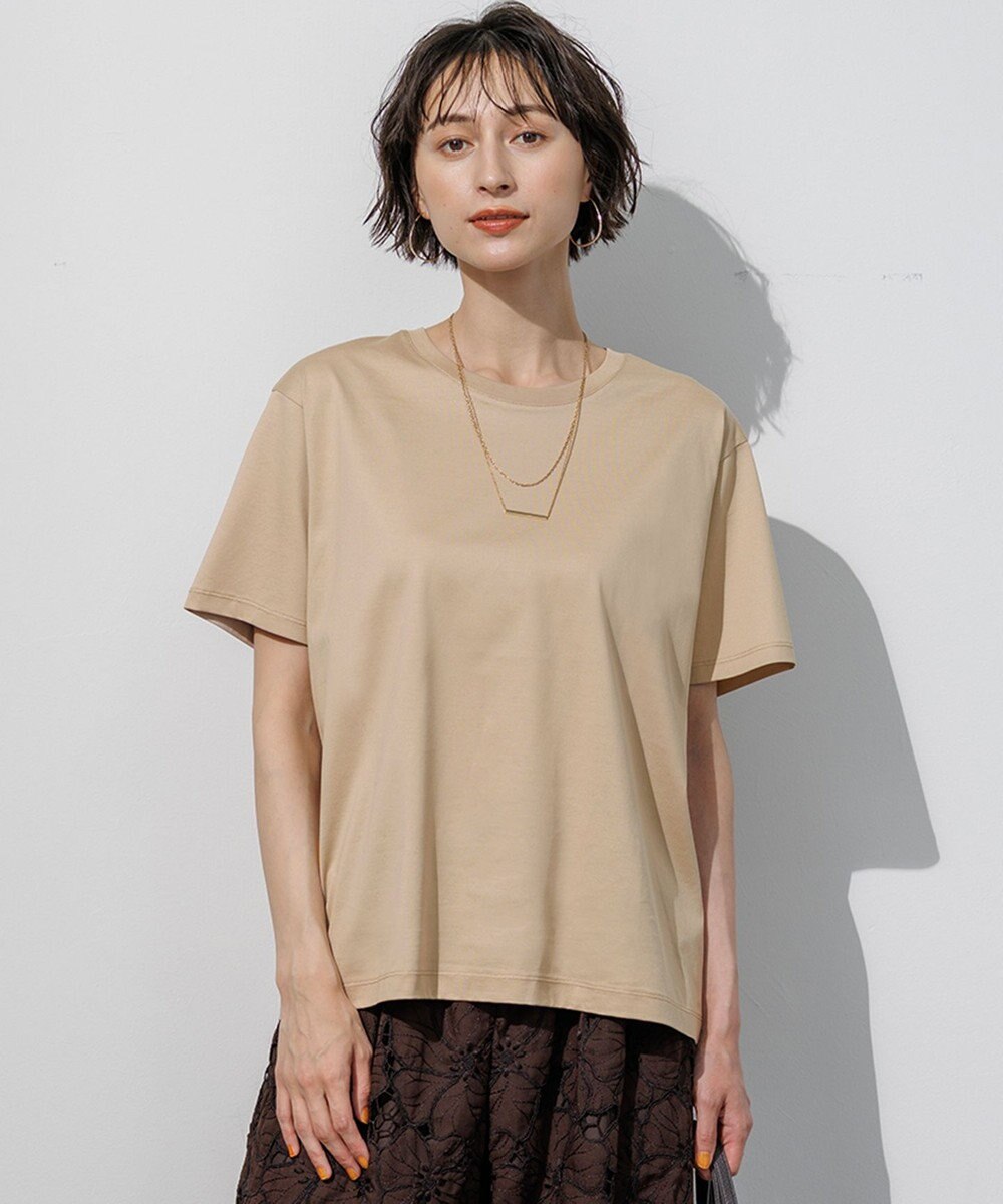 23区 シルキータッチ ベーシック Tシャツ 