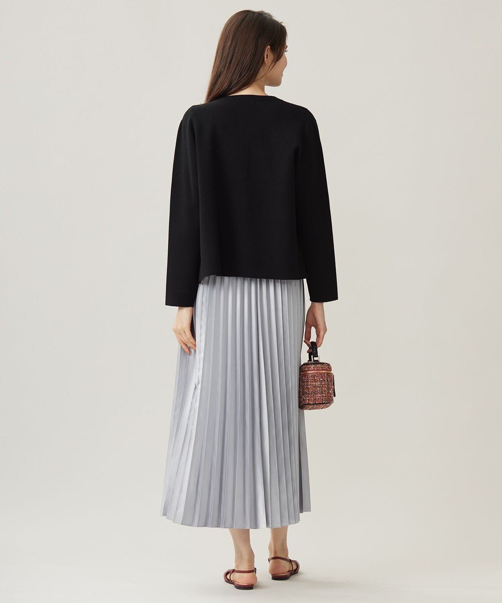 自由区 【アンサンブル対応・洗える】レーヨンストレッチ カーディガン 