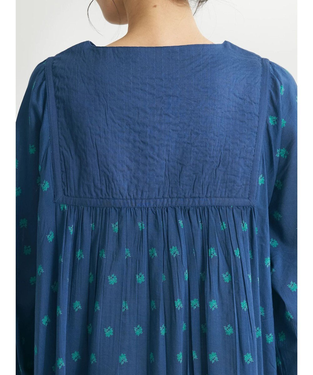 CRAFT STANDARD BOUTIQUE インド綿混キルト切替花柄ワンピース 