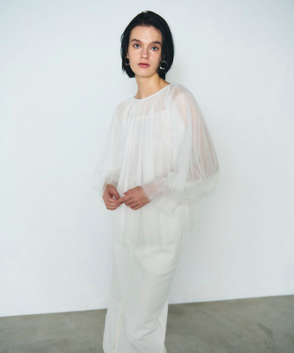 GRACE CONTINENTAL チュール2WAYトップ 