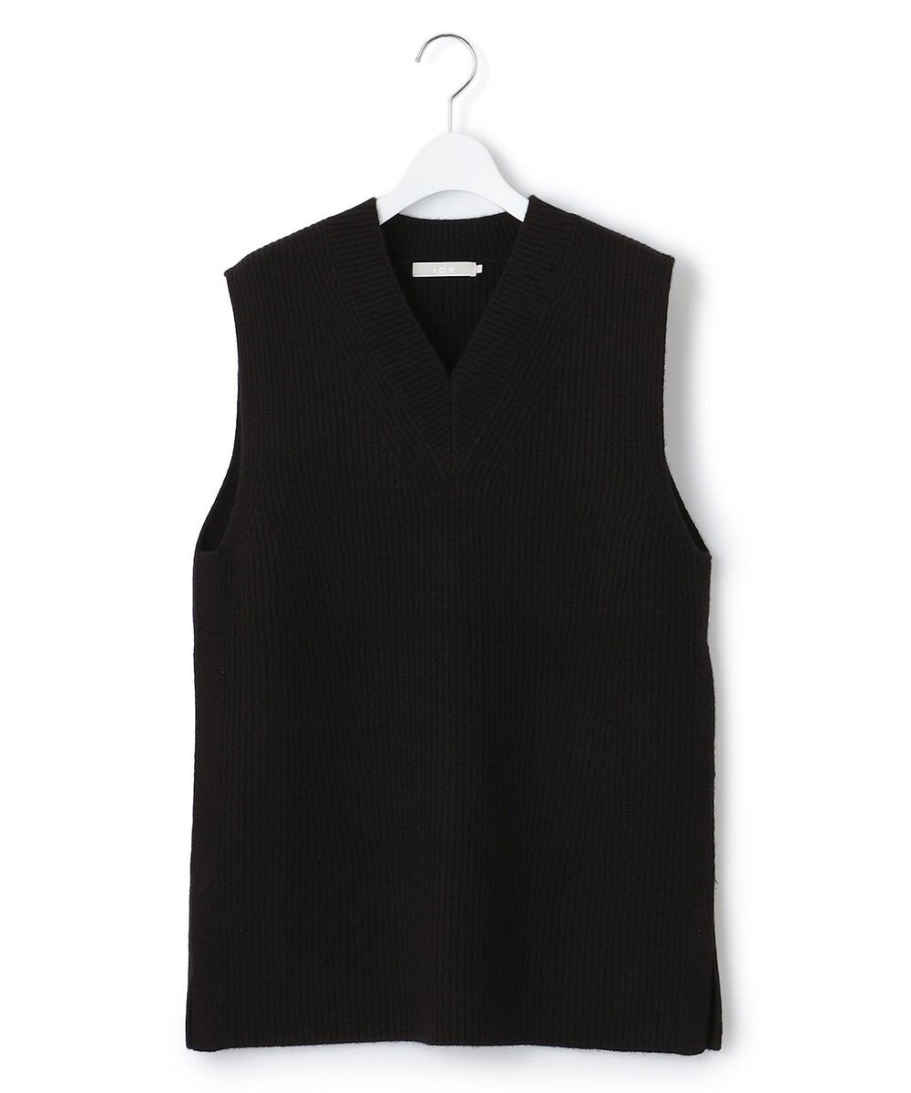 ICB 【洗える】ソフトカシミヤミックス ニットベスト 