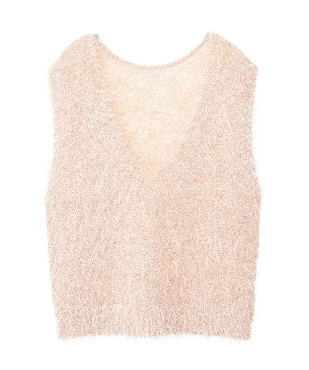 AMERICAN HOLIC 選べる丈２サイズ前後２ｗａｙシャギーベスト 