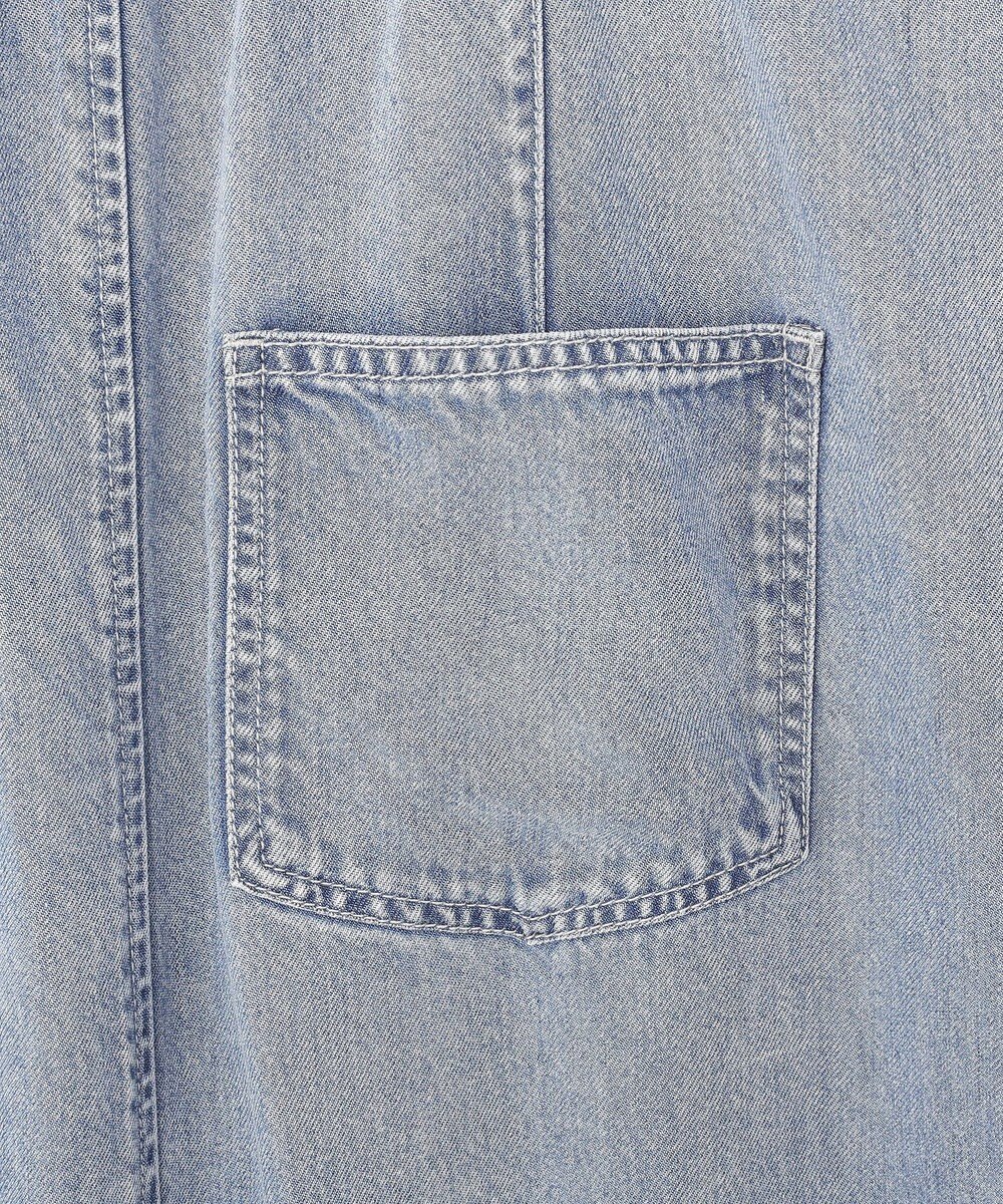 earth music&ecology ダブルジップデニムキャミワンピース 