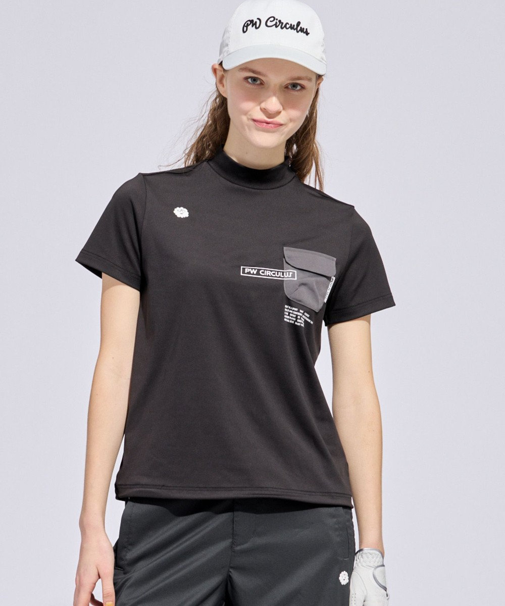 PW CIRCULUS 【WOMEN】ポケットモックネック ゴルフウェア レディース 
