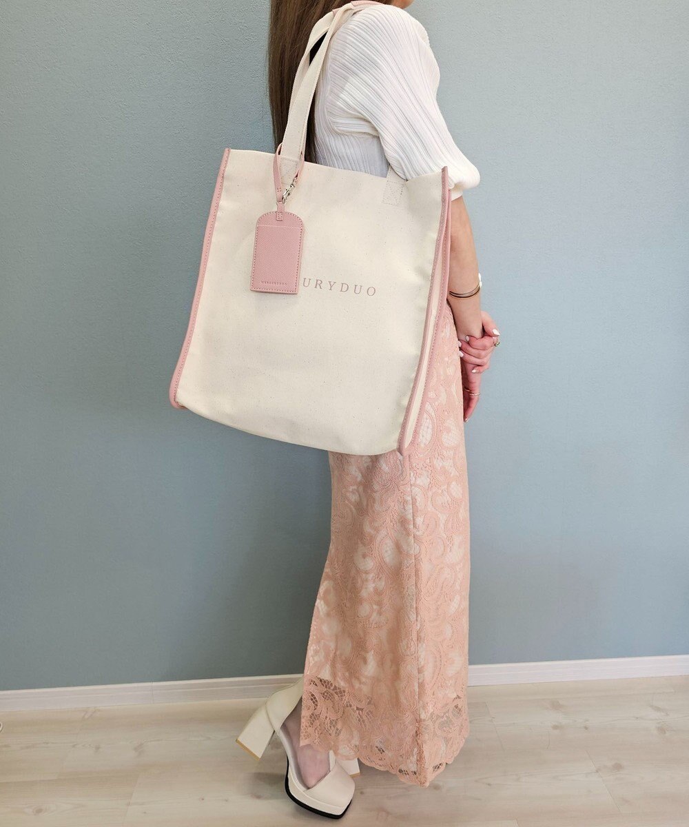 style code 【MERCURYDUO/マーキュリーデュオ】カードケース付　キャンバストートバッグ 推し活バッグ 