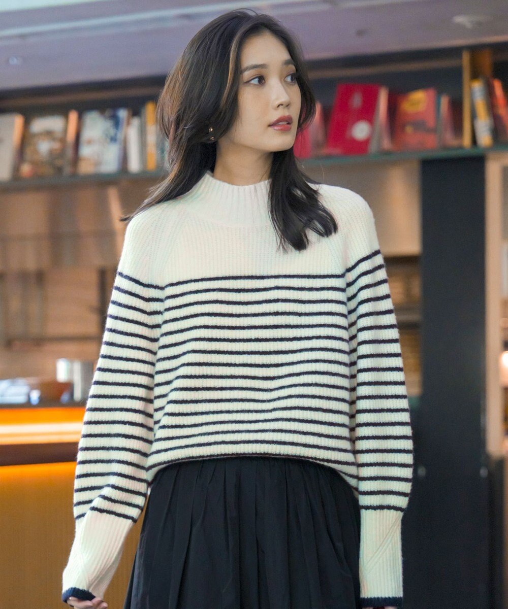 ANY SIS L ハイネックAir ニット 