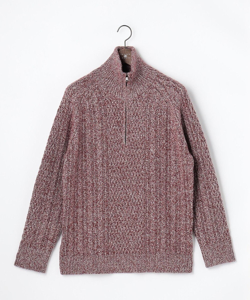 JOSEPH ABBOUD 【キングサイズ・柔らか】ラムコットンハイネックジップ セーター 