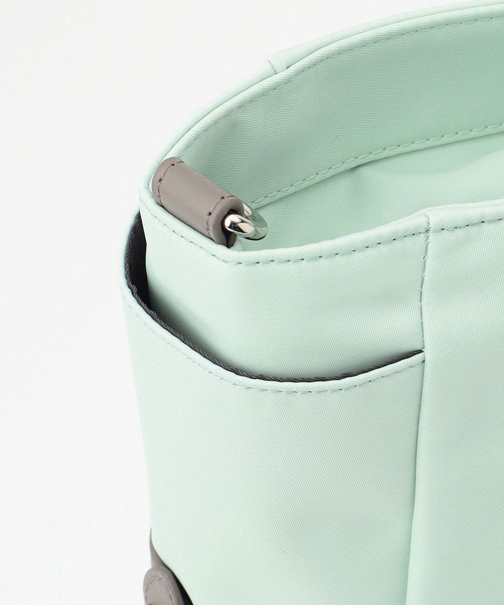 Y'SACCS ナイロン×リサイクルレザー　ホック2WAYトート　Mサイズ 