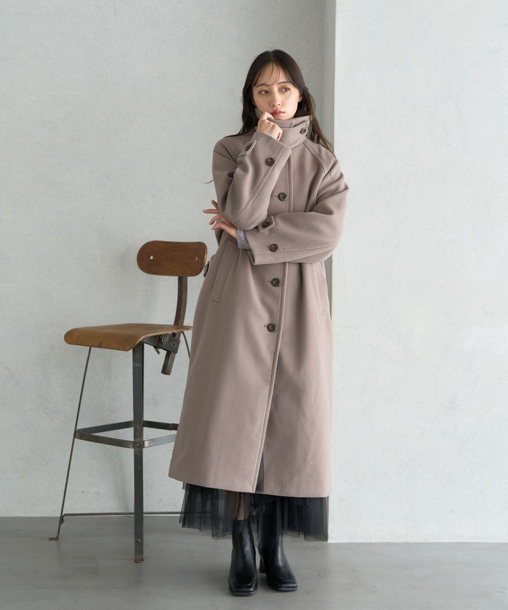 earth music&ecology 2WAYカラーロングコート 