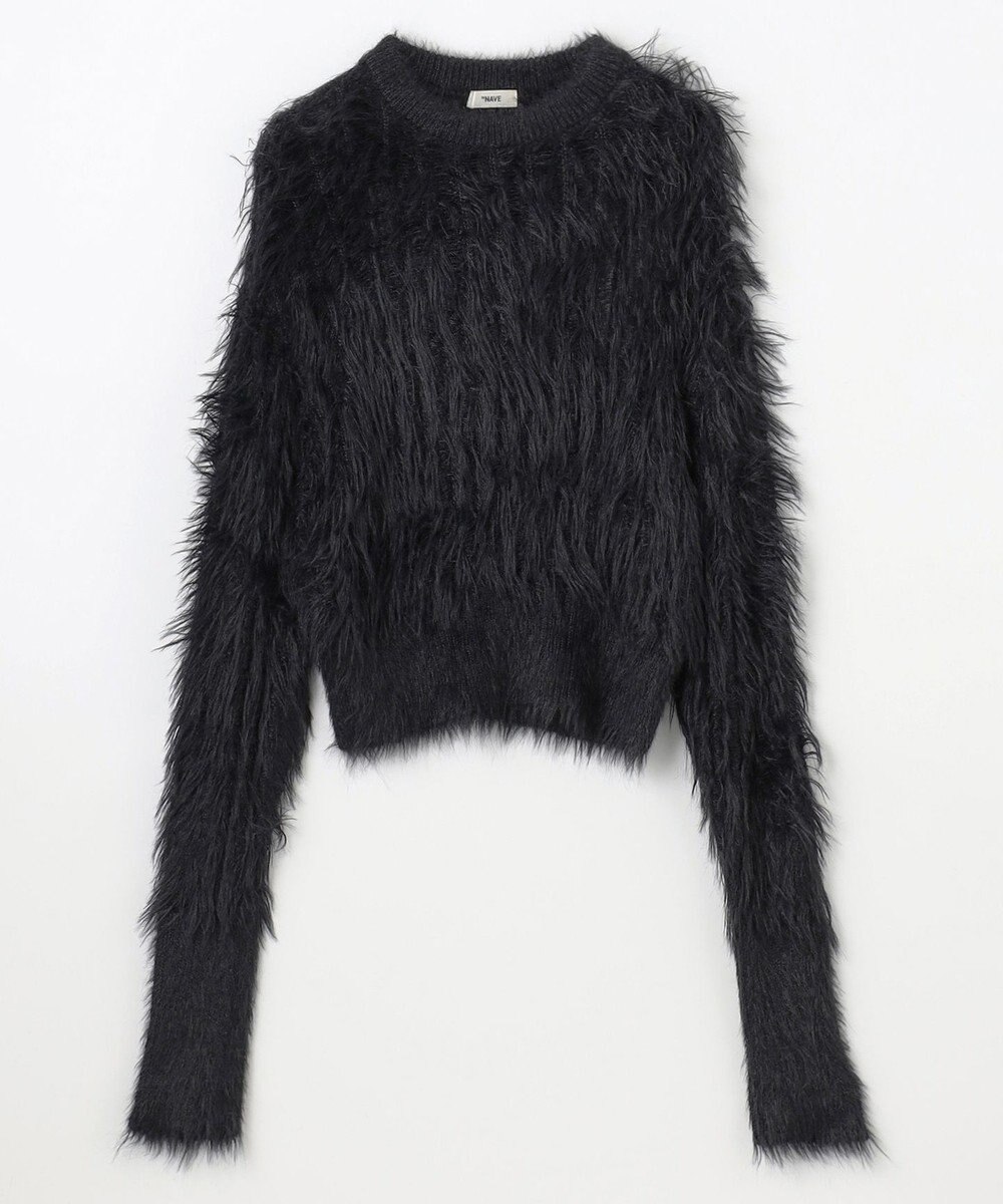 NAVE 【ReNAVE・洗える】メルティーシャギーニット プルオーバー 