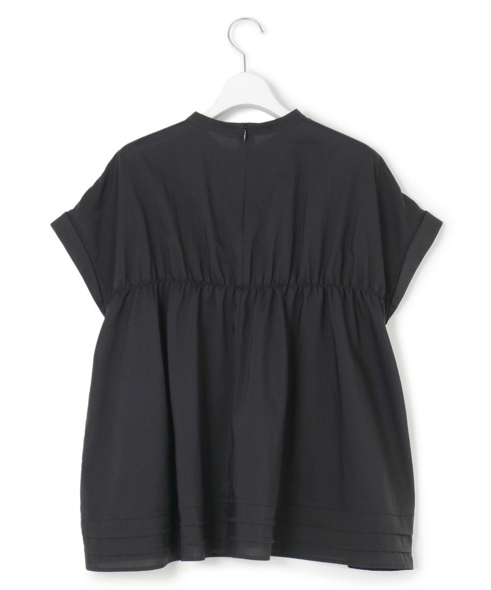 23区 S 【撥水加工/洗える】シアーナイロンツイル ギャザー ブラウス 