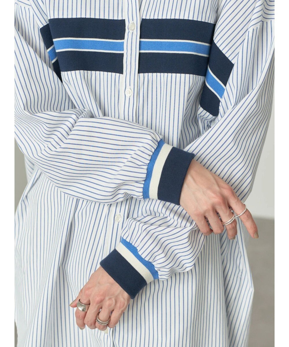 AMERICAN HOLIC リブラインシャツチュニック 