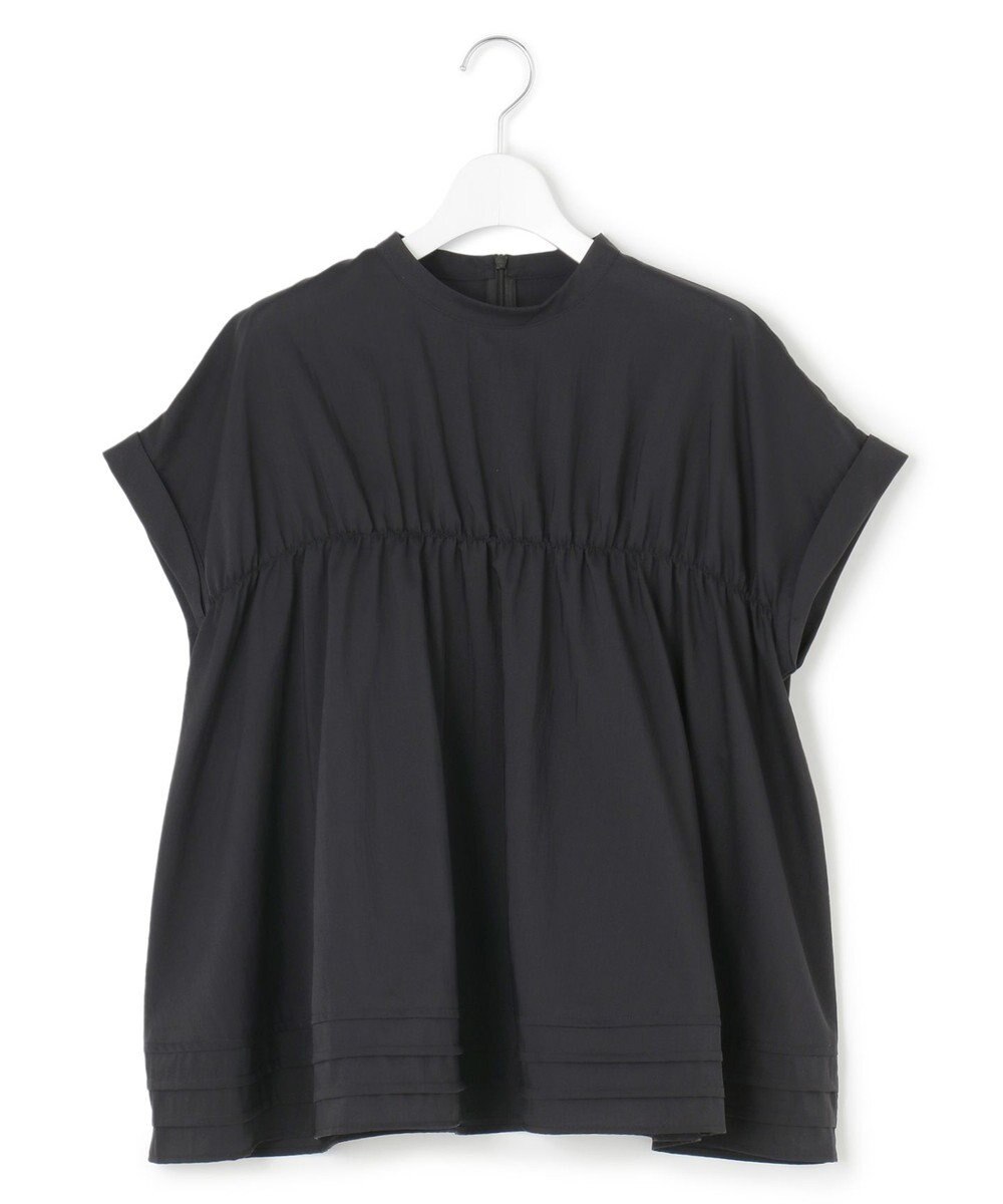 23区 S 【撥水加工/洗える】シアーナイロンツイル ギャザー ブラウス 