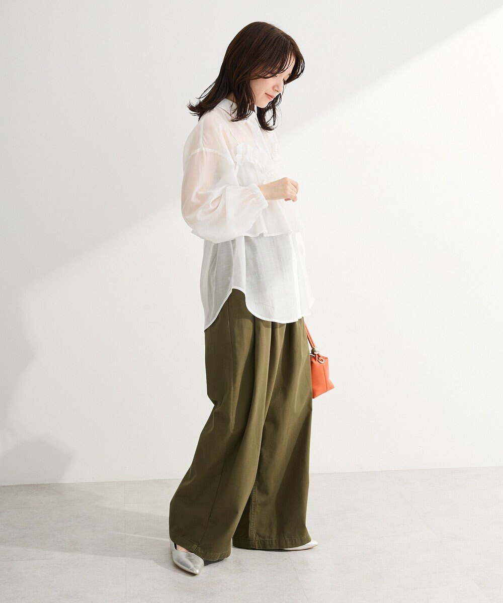 Green Parks 【WEB限定】ＳＥＴ２点フリルビスチェ＋シャツチュニックⅡ 