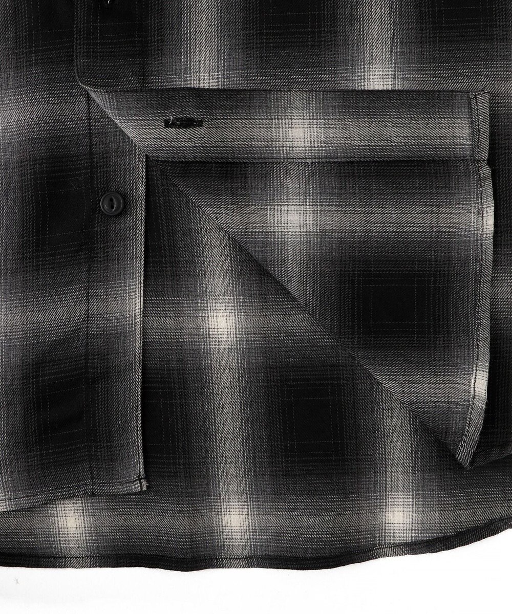 WEGO 【ユニセックス着用ITEM/SMLサイズ展開】オンブレチェックシャツ（LS） 