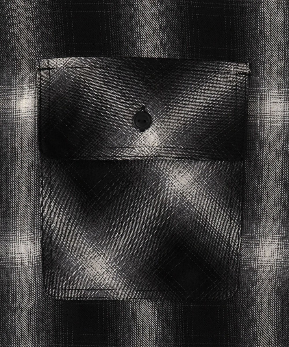 WEGO 【ユニセックス着用ITEM/SMLサイズ展開】オンブレチェックシャツ（LS） 