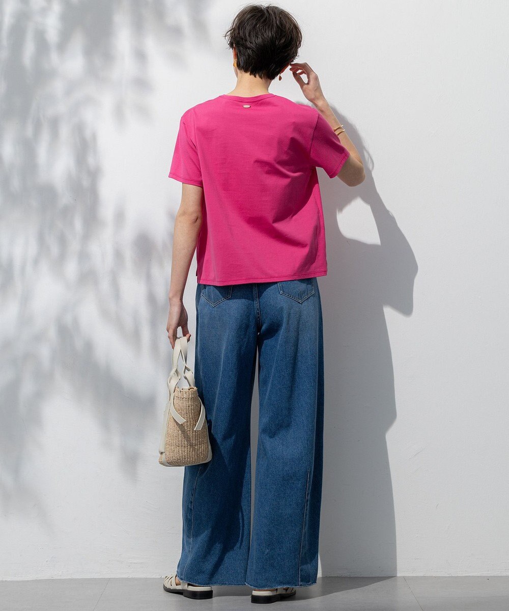 23区 【SLOW/一部店舗限定】LIGHT DENIM バレルワイド パンツ 