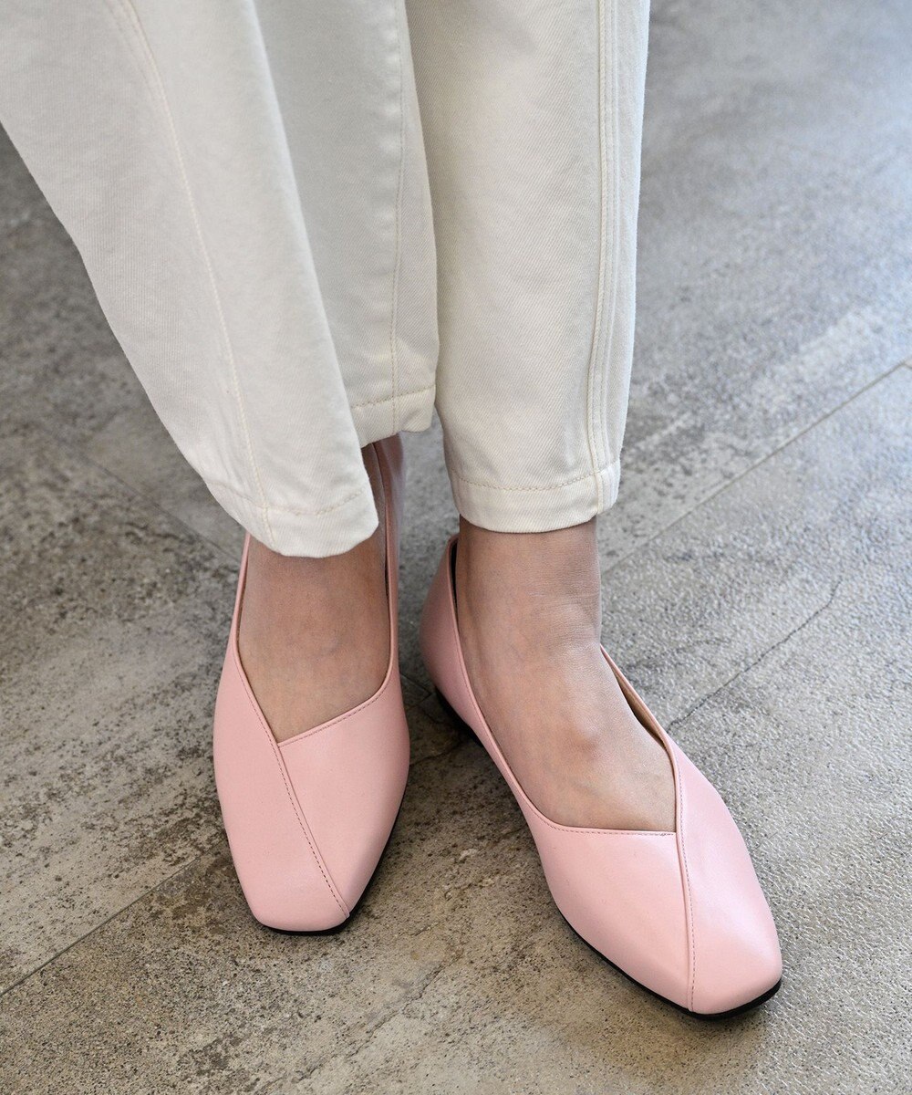 Pointer 日本製 本革Vカットパンプス 