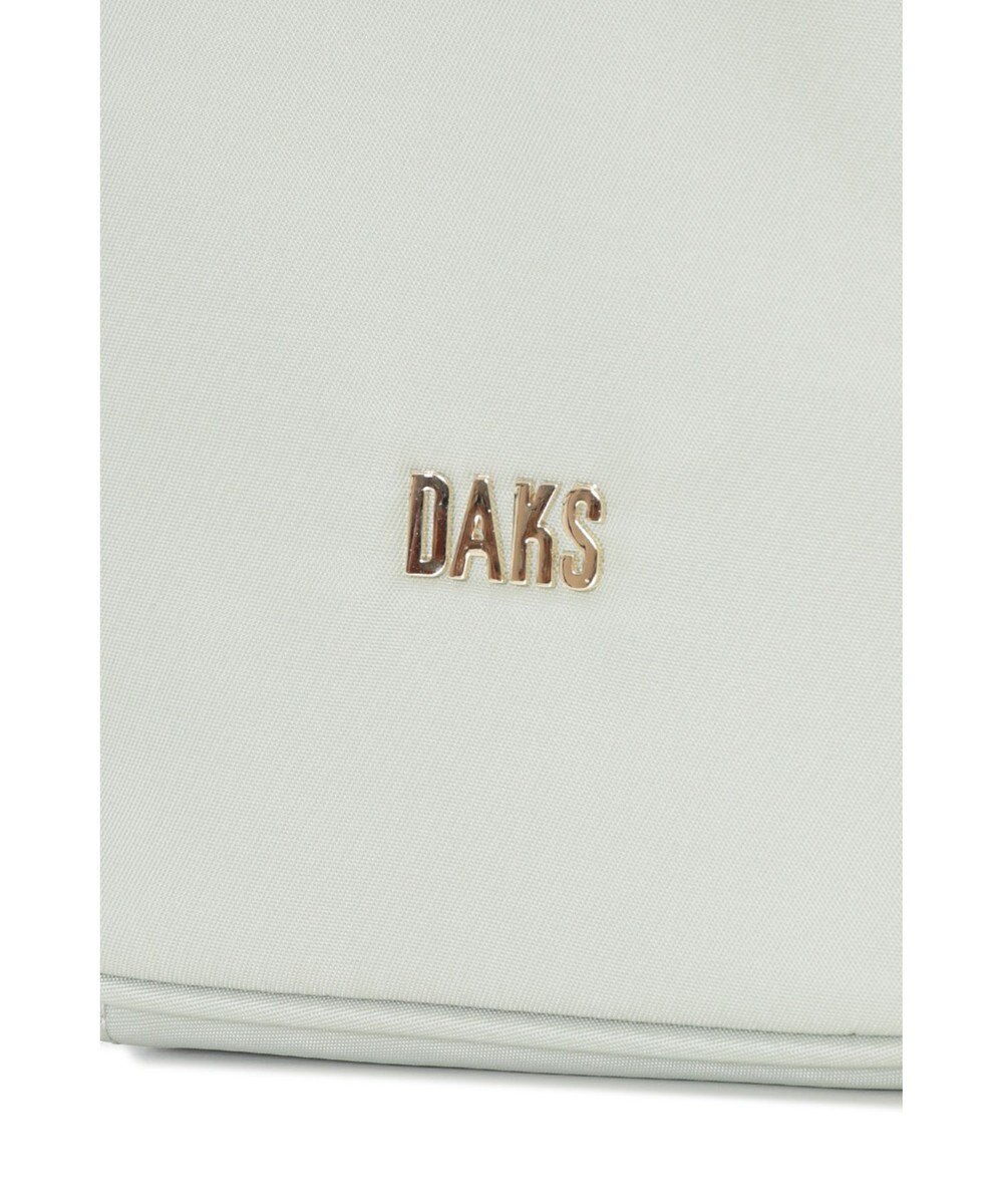 DAKS ナイロン×牛革 ハウスチェック 縦型ショルダーバッグ 