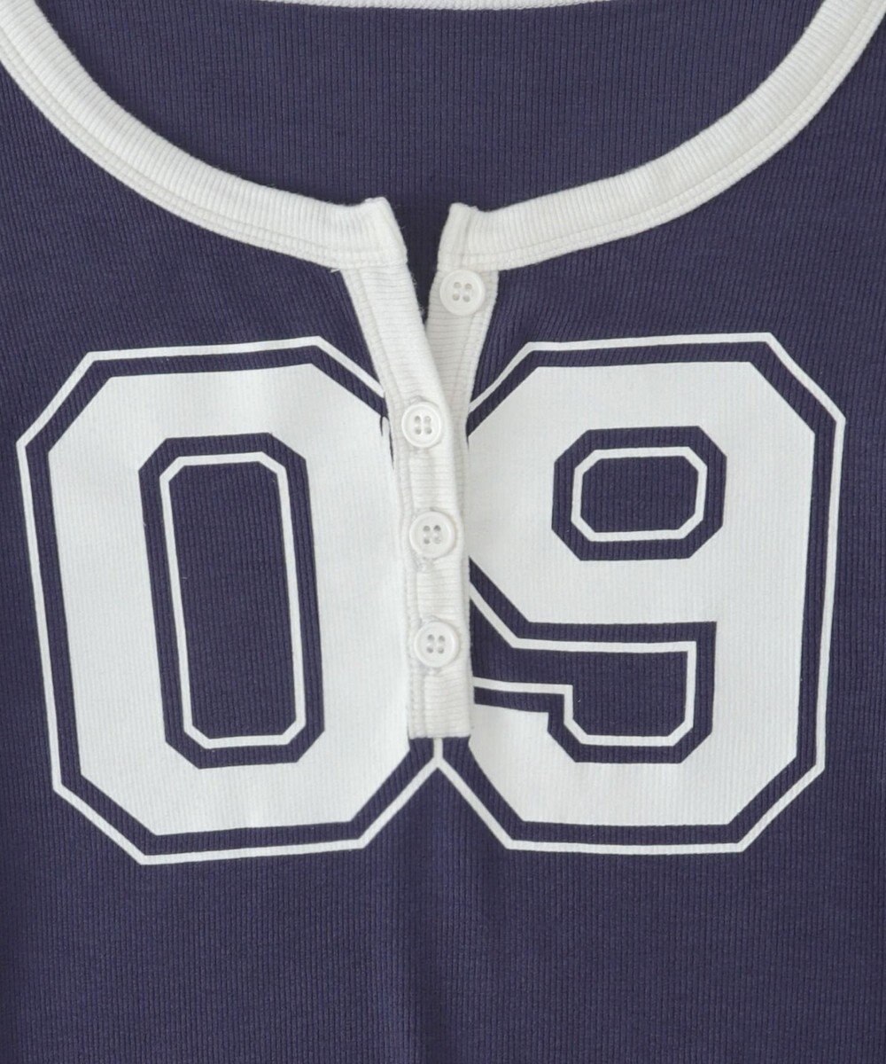 WEGO ナンバリングガーターリブトップス 