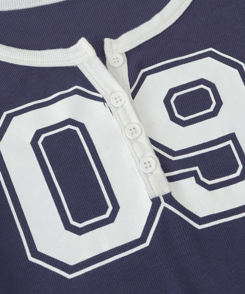 WEGO ナンバリングガーターリブトップス 