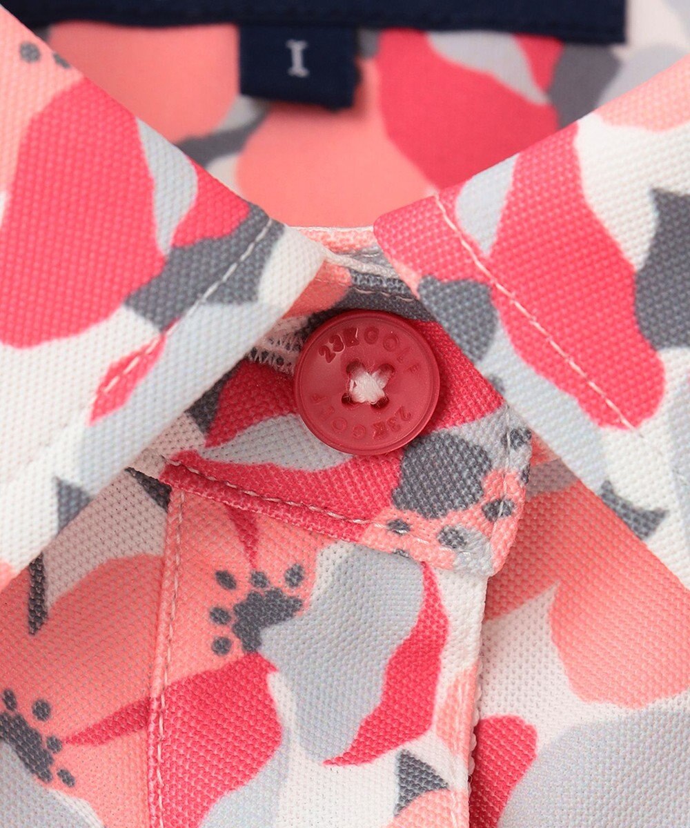 23区GOLF 【WOMEN】【吸水速乾・UVケア】ＳＡＫＵＲＡモチーフプリント 半袖シャツ 