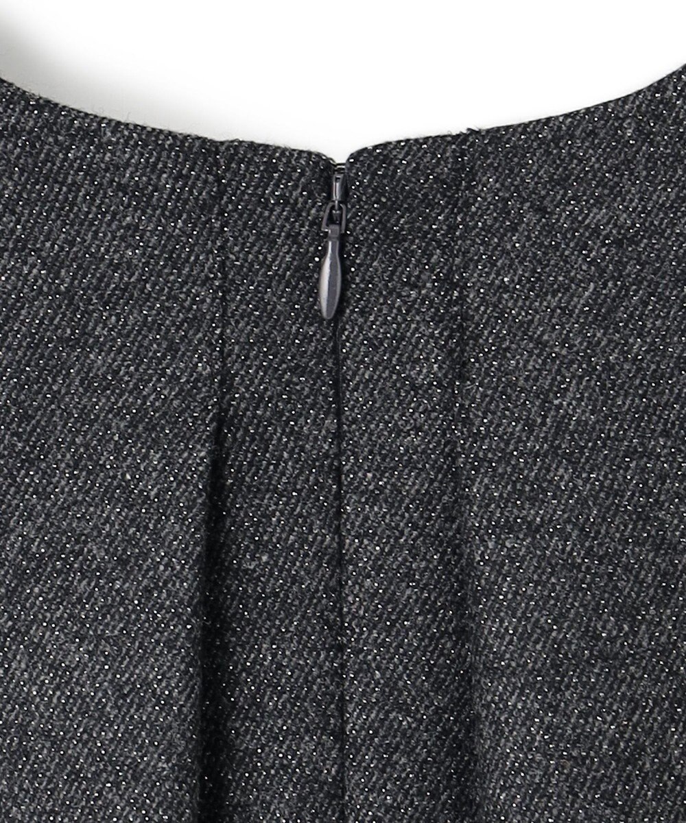 23区 S ラメミックスツイード Vネックワンピース 