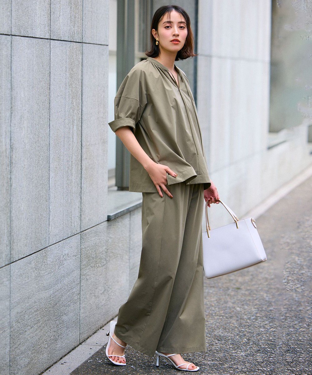 UNFILO FINE MOVE ランタンブラウス 