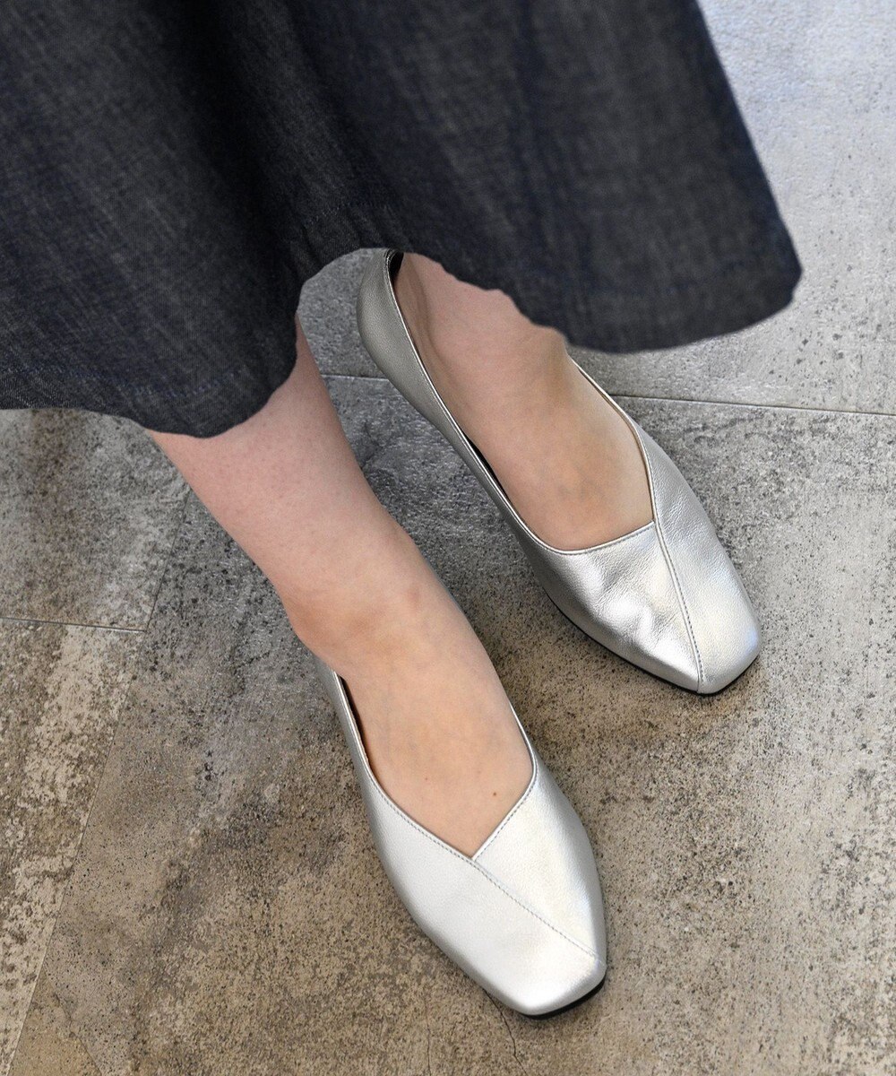 Pointer 日本製 本革Vカットパンプス 