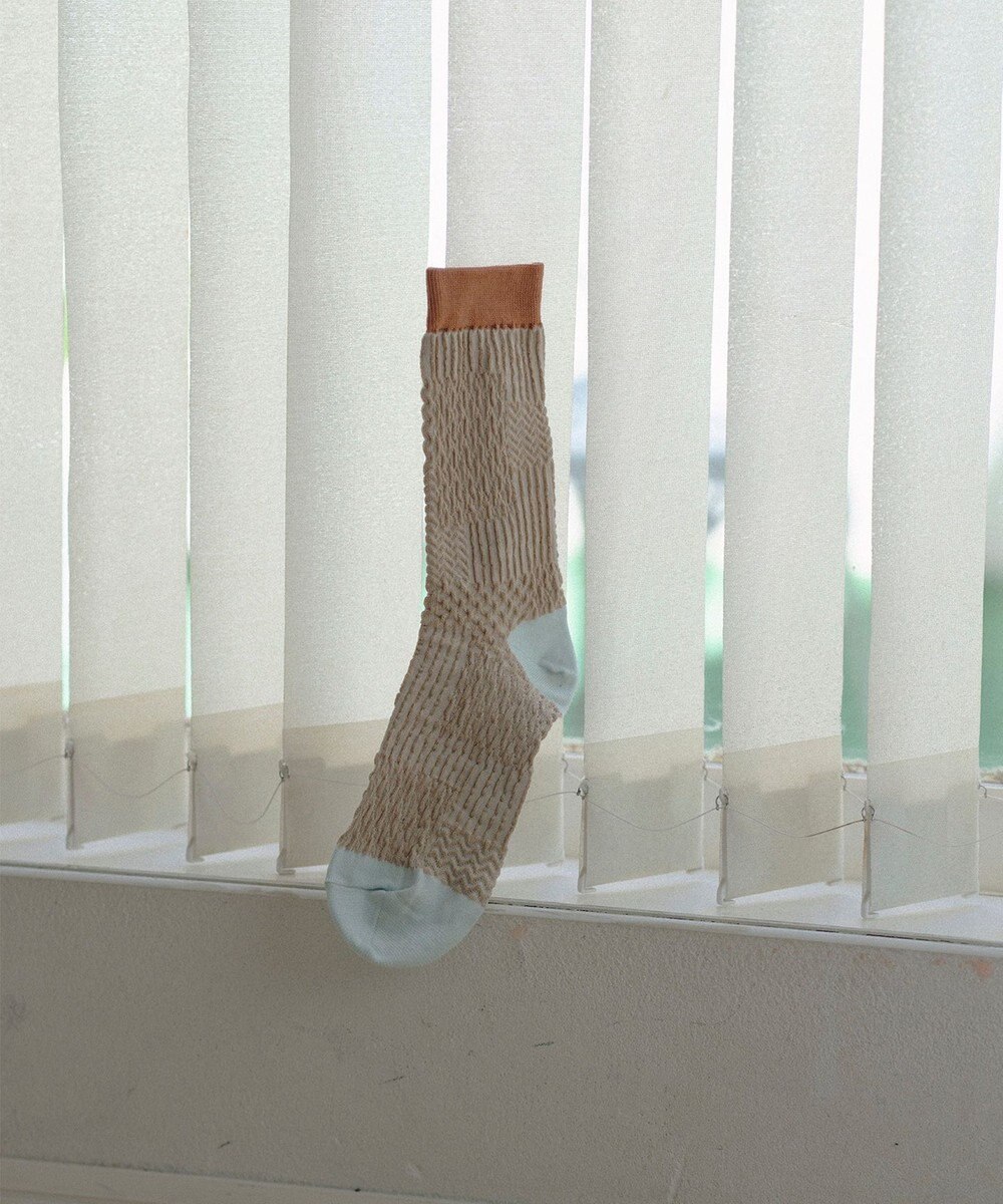 TRICOTE バンピーパッチワークソックス 