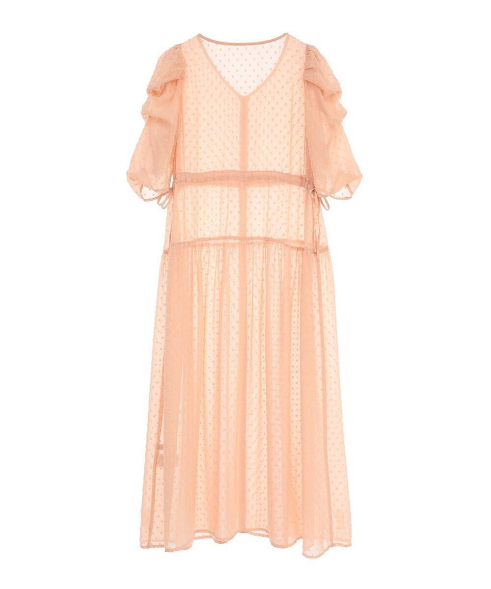 earth music&ecology ドットドビーシアー羽織ワンピース 