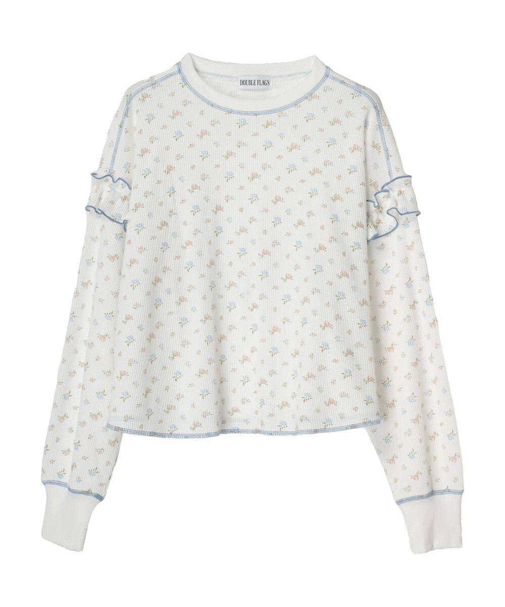 Green Parks ・Ｄｏｕｂｌｅ　Ｆｌａｇｓ　フラワーｐｔワッフルロンＴＥＥ 