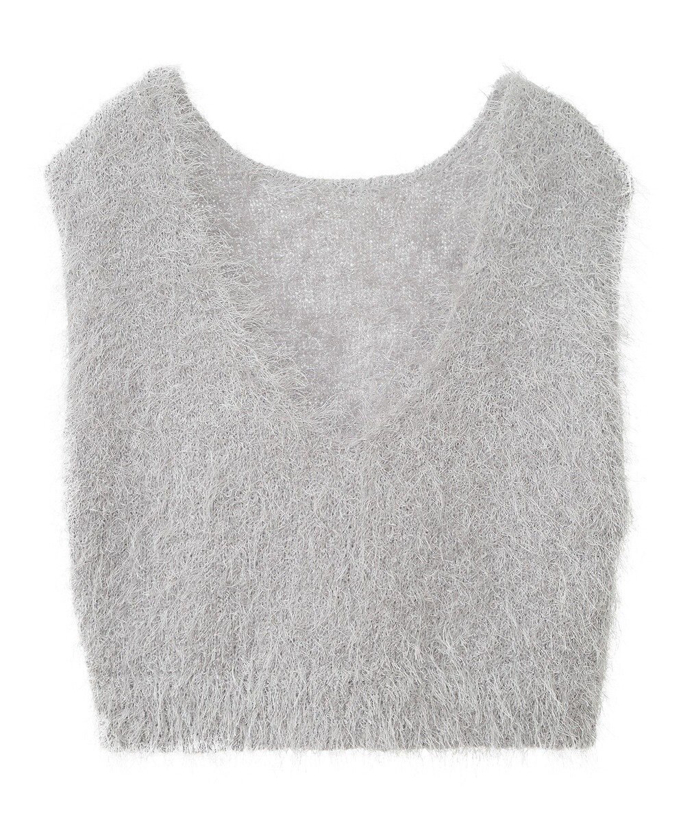 AMERICAN HOLIC 選べる丈２サイズ前後２ｗａｙシャギーベスト 