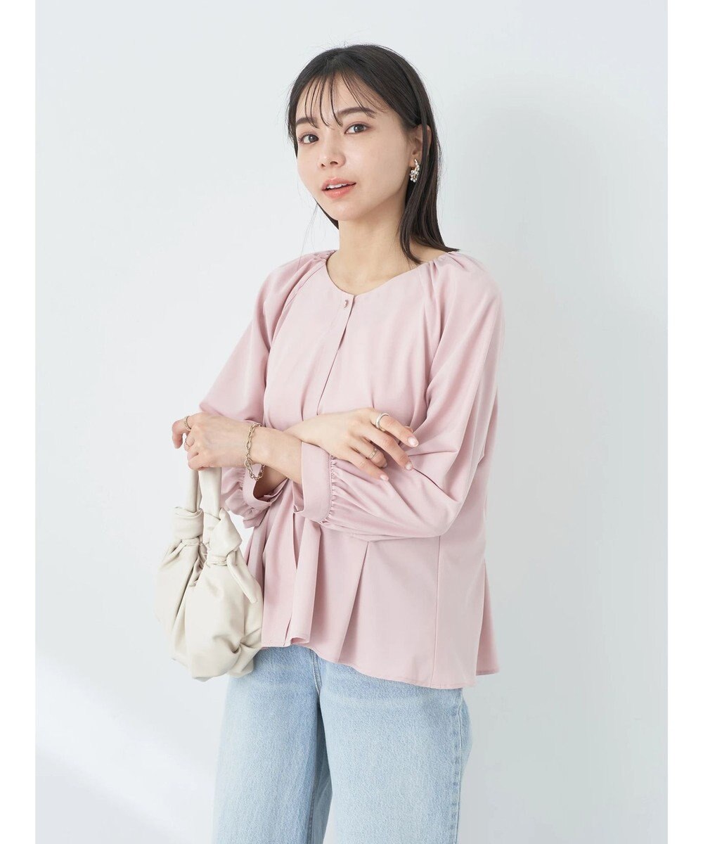 earth music&ecology ペプラムブラウス 