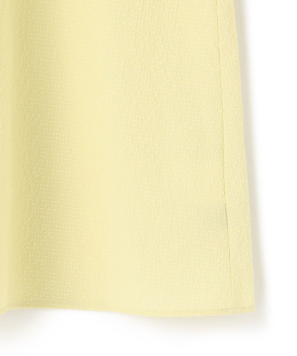 UNFILO 【洗える】シアーサッカーボリュームスリーブブラウス 