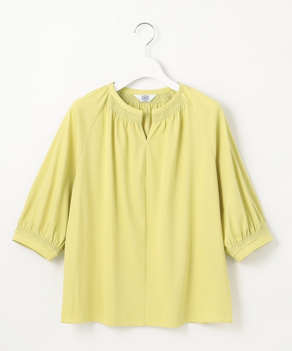 J.PRESS LADIES 【洗える】トリコットバイオ シャーリング カットソー 