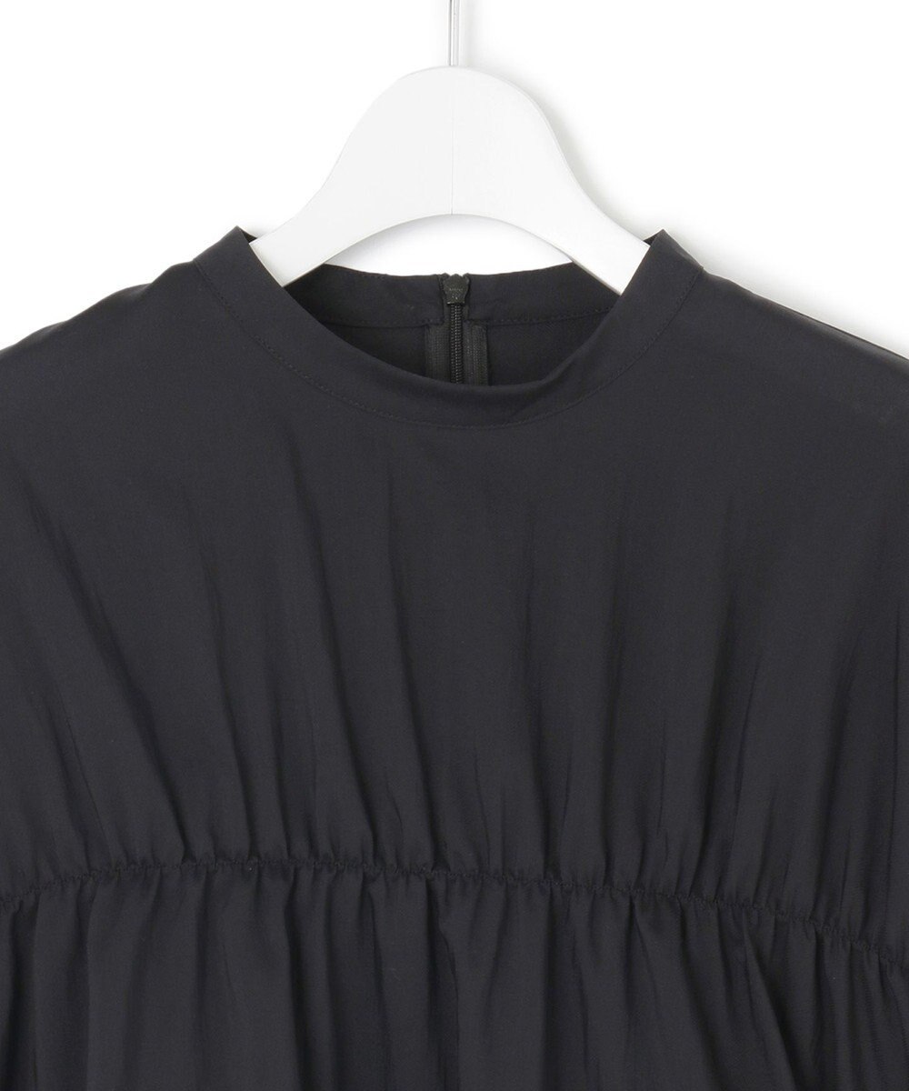 23区 S 【撥水加工/洗える】シアーナイロンツイル ギャザー ブラウス 