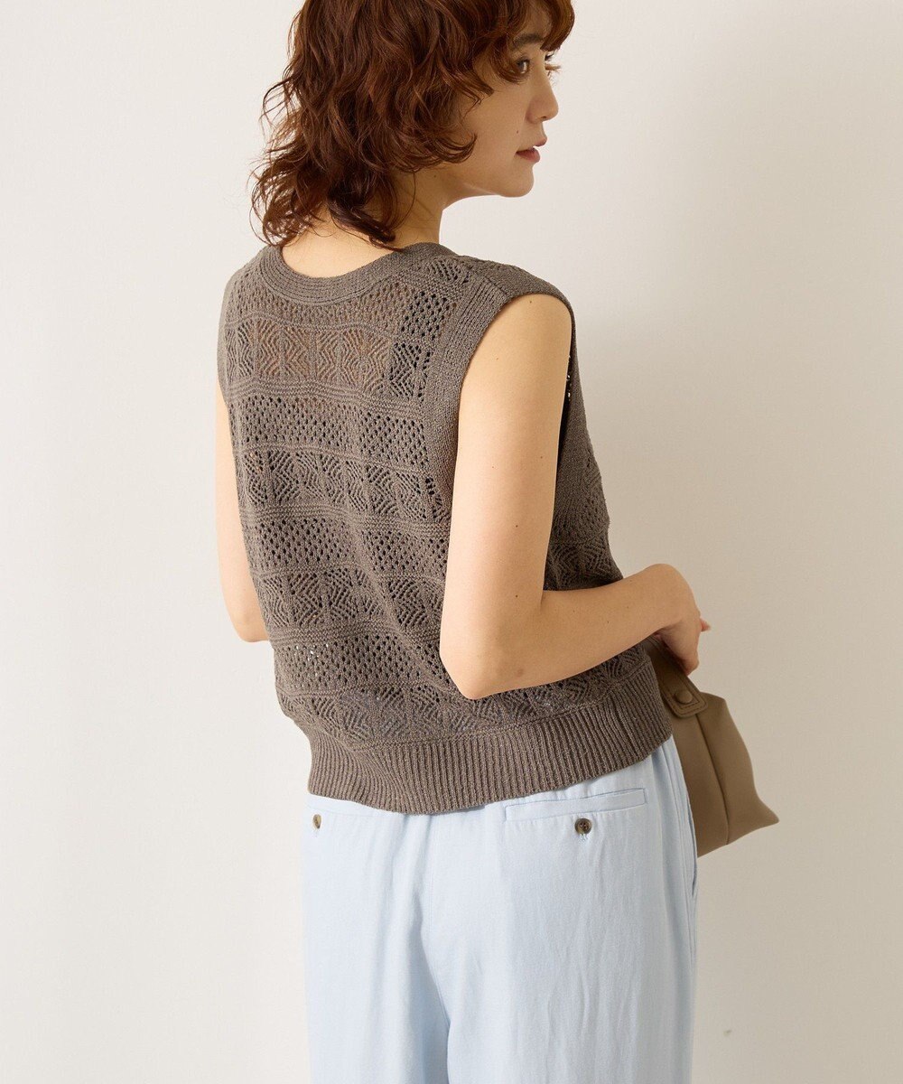 AMERICAN HOLIC 【前後2WAY】レース編みニットベスト 